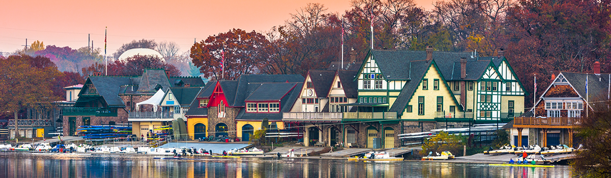 Boathouse Row sunset