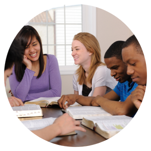 Image of students studying together